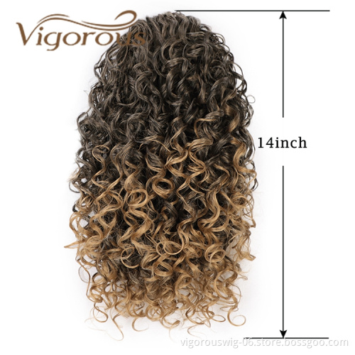Natural Instant For Black Women Afro Wrap Around Kinky Curly Long Claw Drawstring Synthetic Ponytail Hair Extensions